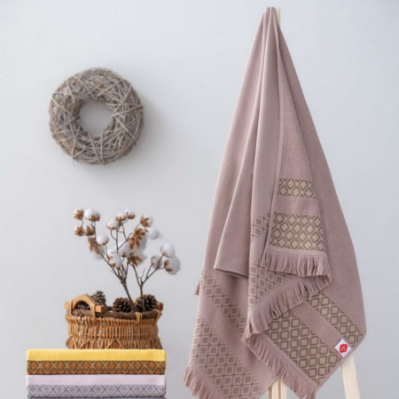 Prosoape de baie - Prosop de baie, 75x150cm, Cotton Box, Twins - Beige