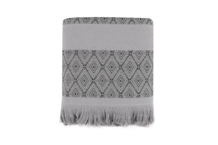 Prosop de baie, 75x150cm, Cotton Box, Twins - Grey [2]