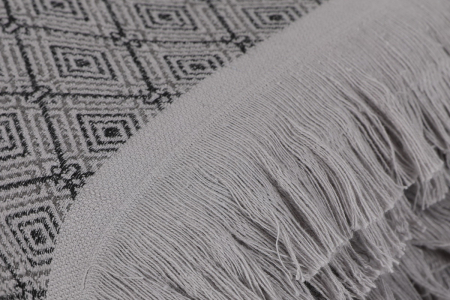 Prosop de baie, 75x150cm, Cotton Box, Twins - Grey [4]