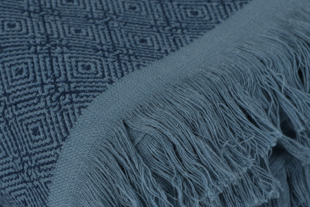 Prosop de baie, 75x150cm, Cotton Box, Twins - Indigo Blue [4]