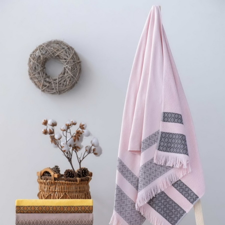 Prosoape de baie - Prosop de baie, 75x150cm, Cotton Box, Twins - Powder