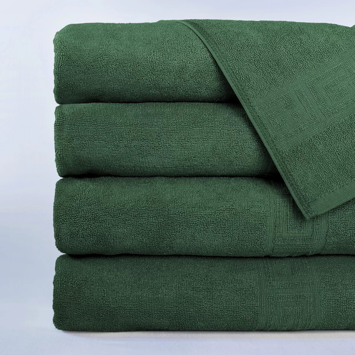 Baie - Prosop Greek border (30x50cm) - 500g/m2 - VERDE - Dimensiune prosop: 30x50cm