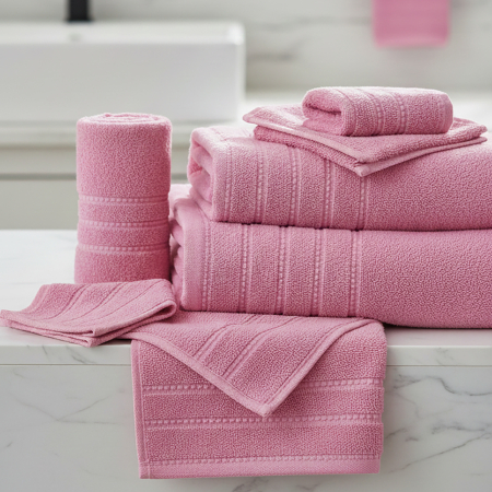 Pucioasa - Prosop Luxury Bumbac 100% - 600g/m2 - ROZ - 50x90cm