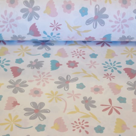 Ranforce alb cu floricele gri [1]