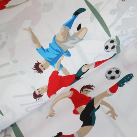 Materiale textile - Ranforce alb Fotbal