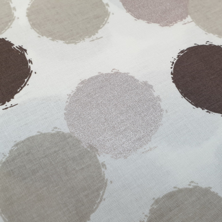 Ranforce alb cu buline bej/grej/maron [1]