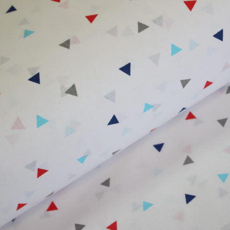 Ranforce alb cu triunghiuri roșii și bleu [0]