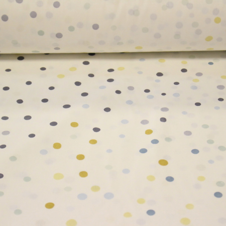 Ranforce alb cu buline bleu/aurii/verzi [1]