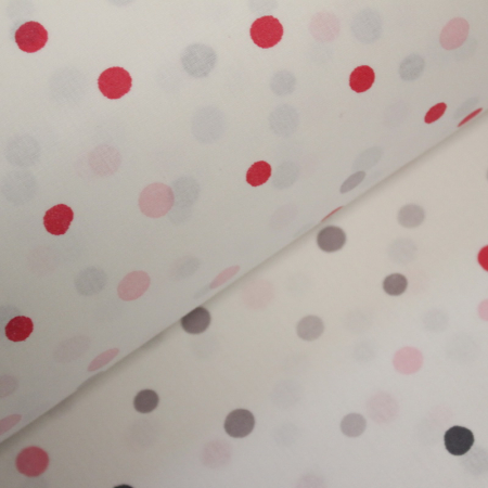 Ranforce alb cu buline roz și gri [0]