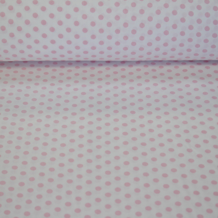 Ranforce alb cu bulinute roz [1]