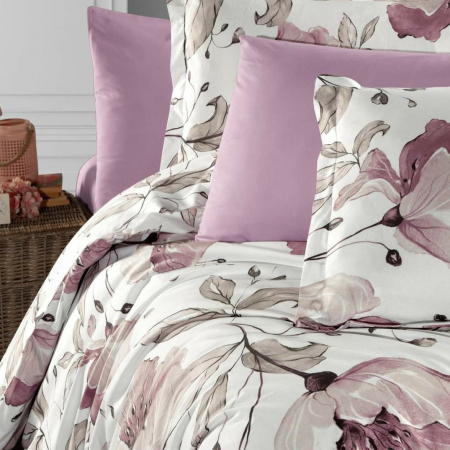 Ranforce alb cu magnolii mov 2.4m [4]