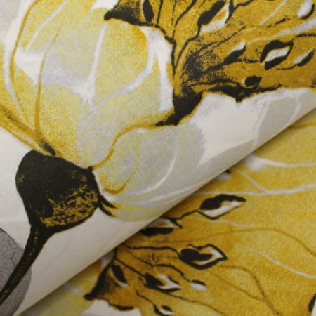 Ranforce alb cu magnolii galbene 2.4m [0]