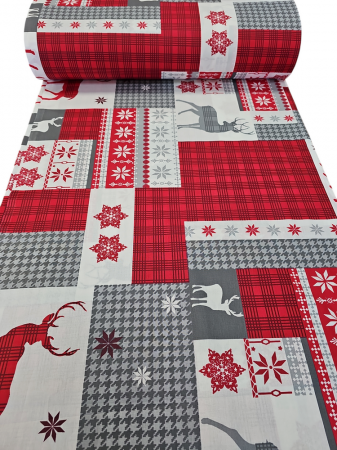 Material textil ranforce, bumbac 100%, Traditional de Craciun [2]