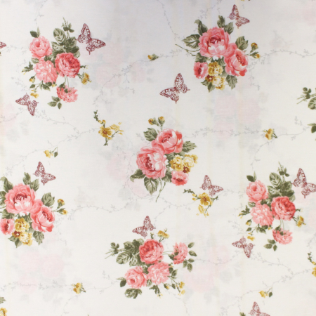 Ranforce trandafir corai si fluturas [0]