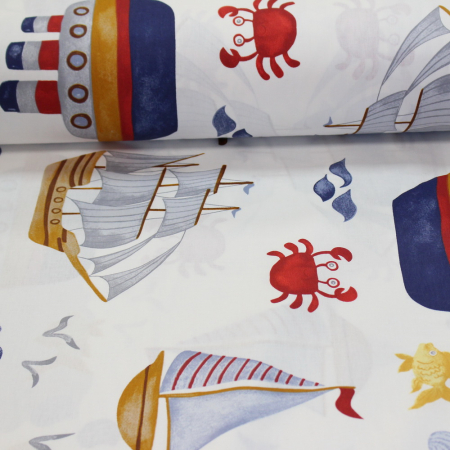 Ranforce alb cu vaporașe albastre [1]