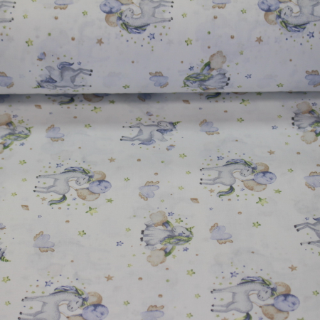 Ranforce alb cu unicorni bleu [1]