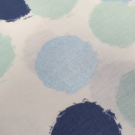 Ranforce alb cu buline albastre/bleu/mint [1]