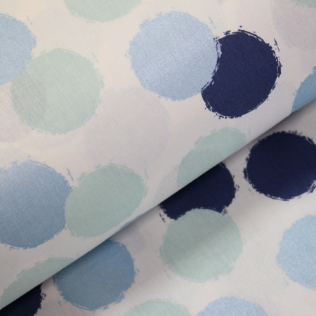 Ranforce alb cu buline albastre/bleu/mint [0]