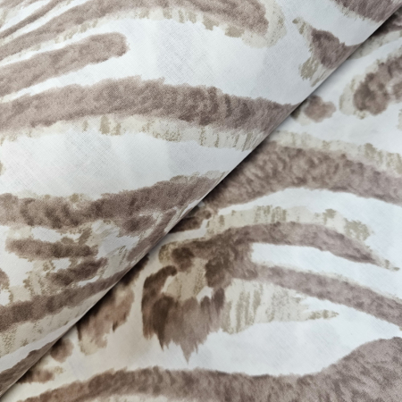 Materiale textile - Ranforce animal print maron