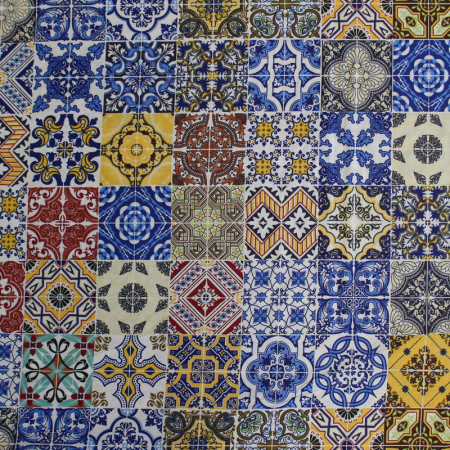 Ranforce Mozaic galben și bleu 2.4m [1]