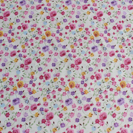 Ranforce alb cu floricele mici lila si mov [1]