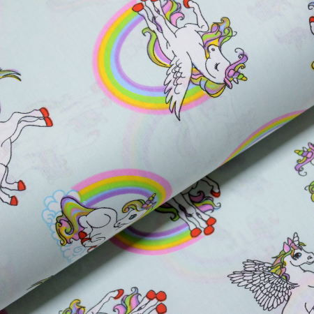 Ranforce turcoaz cu unicorni si curcubeu [0]