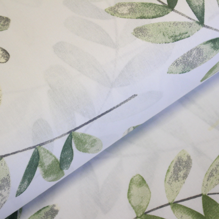 Ranforce alb cu frunze cachi [0]