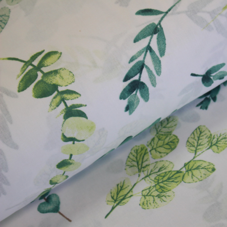 Ranforce alb cu rămurele verzi [0]