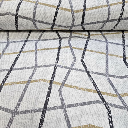 Materiale textile - Ranforce cu dungi gri - diverse nuante