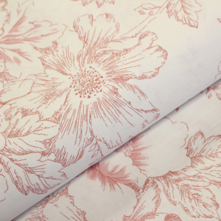 Ranforce alb cu trandafiri rosii [0]