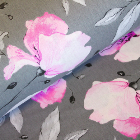 Ranforce gri cu magnolii roz [0]