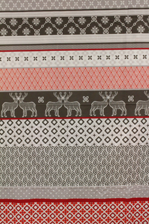 Ranforce gri și roșu cu reni 2.4m [1]