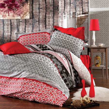 Ranforce gri și roșu cu reni 2.4m [2]