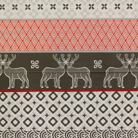 Ranforce gri și roșu cu reni 2.4m [0]