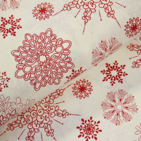 Ranforce alb cu fulgi roșii [0]