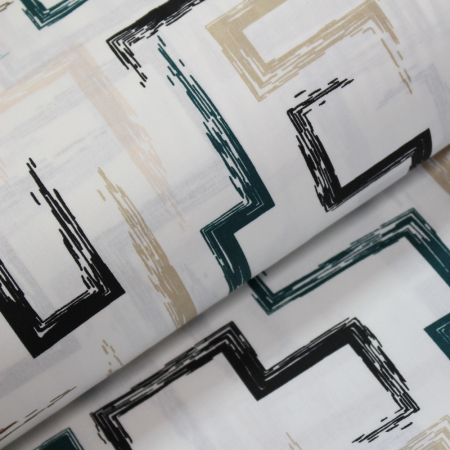 Materiale textile - Ranforce Labirint verde