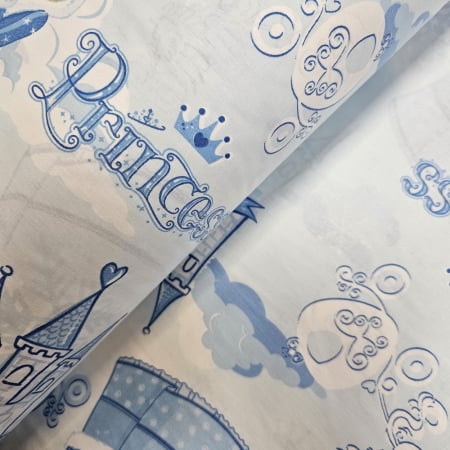 Materiale textile - Ranforce bleu Princess