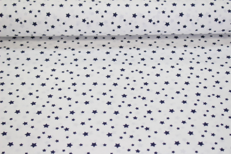 Ranforce alb cu stelute mici bleumarin [1]