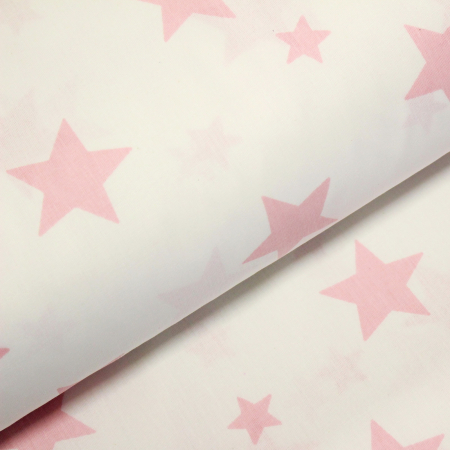 Ranforce alb cu stele roz [0]