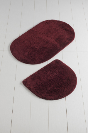 Set 2 covorase de baie, Chilai Home, Colors of Oval - Garnet [0]