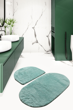 Set 2 covorase de baie, Chilai Home, Colors of Oval - Mint [0]