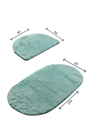 Set 2 covorase de baie, Chilai Home, Colors of Oval - Mint [2]