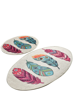 Set 2 covorase de baie, Chilai Home, Feather [1]