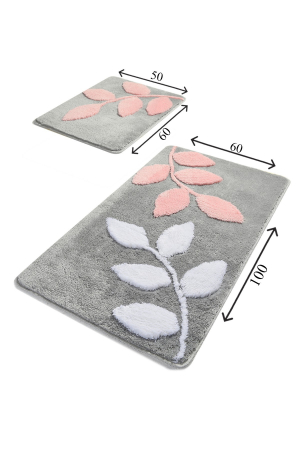Set 2 covorase de baie, Chilai Home, Innovia - Grey [1]