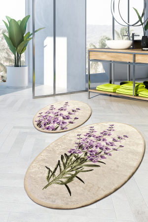 Set 2 covorase de baie, Chilai Home, Lavender [0]