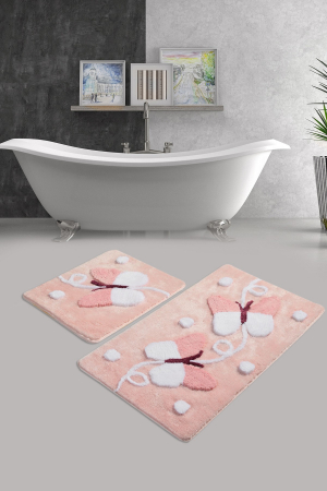 Set 2 covorase de baie, Chilai Home, Mari - Pink [0]