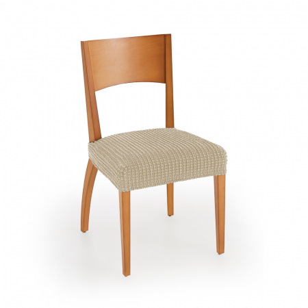 Huse scaun - Set 2 huse elastice sezut scaun, Belmarti, Milos, Ivoire
