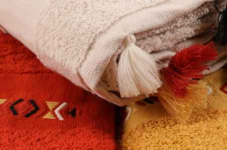 Set 3 prosoape cu broderie, 50x90cm, Cotton Box, Havlu Asorti-1 [4]