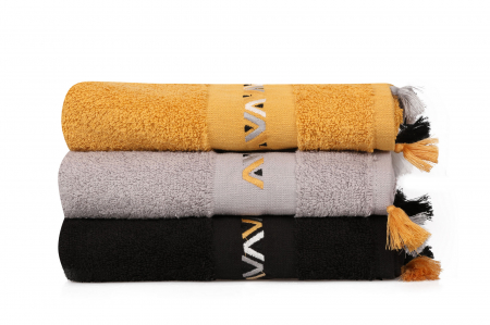 Set 3 prosoape cu broderie, 50x90cm, Cotton Box, Havlu Asorti-4 [2]