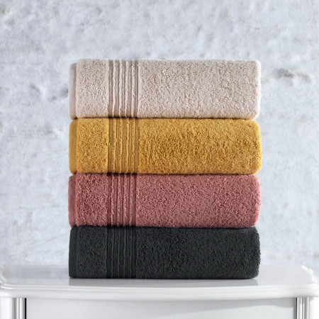 Prosoape de baie - Set 4 prosoape, 50x90cm, Cotton Box, Plump Asorti 1